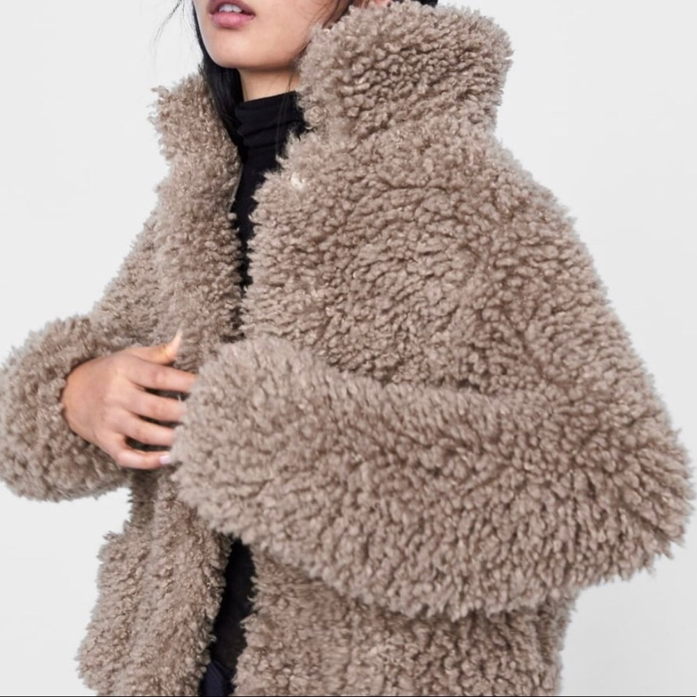 Zara Faux Fur Coat